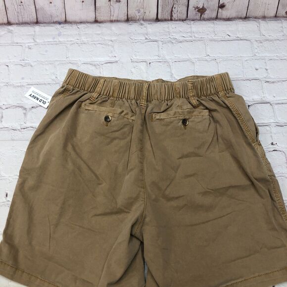 NWT Old Navy Men Elastic Waist Chino Shorts Size Medium Cotton Blend B164 -20 - Picture 14 of 14